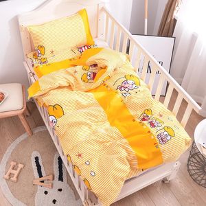 3pcs детское садовая одежда для кроватки для кроватки для детской постельное белье для животных без наполнителя для мальчика для мальчика Pure Cotton Pillowcase 240408