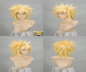 Naruto Yondaime Hokage Wave Feng Shui Tür blonde kurze Cosplay -Party Anime WiggtgtgtgtgT Neue hohe Qualität 1766316