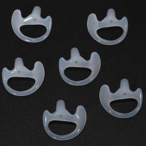 9 Pairs Transparent Silicone Soft Earbud For Walkie Talkie Covert Acoustic Tube Earpiece Small/Middle/Large J6116Z