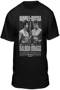 Rocky Balboa vs Drago Graphic T Shirt Men Men Confortable Tops TEE SHIRT1749078