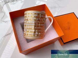 Light Lux Mug Nordic Style Ceramic Cup tredimensionell emaljmönster presentförpackning