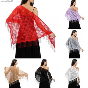 Sjalar triangel halsduk mode spets sjal kvinnor sjal solid bröllopsfest aftonklänning shawll2404