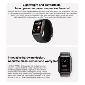 Orijinal Huawei Watch D bileği EKG Kan basıncı kaydedici Akıllı Kan Basıncı Ölçümü Sağlık Monitörü Spor Bilezik