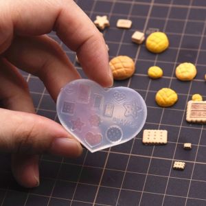 DIY Crafts Casting Baking Tool Tool Mini Food Sobremsert Crystal Epoxy Resin Bolo Bolo de Candy Chocolate Silicone Mold