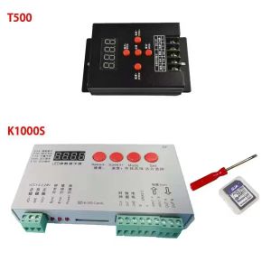 K1000S T500 DC5-24V RGB LED Pixel Light Controller för WS2811 WS2812B LED-ljusremsa