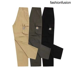 Projektant mody mężczyzn Big Kieszonkowe spodnie Arhart Solid Color Spodni Spodnie