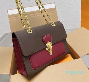 2024 Lederbeutel Frauen Umhängetaschen Victoire Designer Handtaschen Crossbody Bag Flap Kette Geldbörse