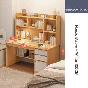 Libreria semplice scrivanie minimaliste tavoli da ufficio integrati tipi di spazio di archiviazione desktop e mobili moderni per la casa