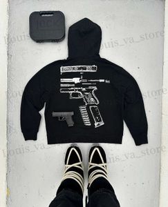 Herren Hoodies Sweatshirts Y2K Hoodie Sweatshirt Harajuku Hip Hop in Glock Wir vertrauen grafisch Druck übergroß