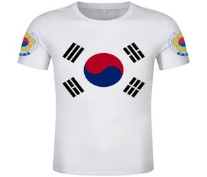 Korea South T Shirt DIY Made Made Numer Tshirt Nation Flag Korean Country College Print Po ubrania3678589