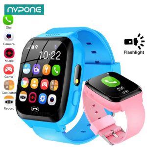 Watches New Kids Game Smart Watch Phone Call Music Play Flashlight 6 Games With 1GB SD Card Smartwatch Clock For Boys Girls Gifts
