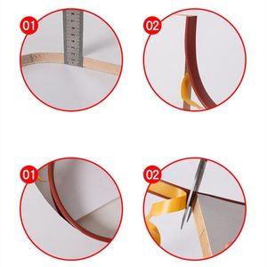 1 m självhäftande kant bandband möbler trä bräda skåp bordsstolskydd täcker u-formad silikon gummitätning remsa