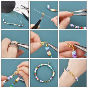 Gioielli che creano kit aragosta chiusura aperta anelli aperti per perle di crimps estese per perle di crimps