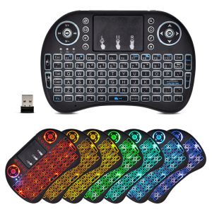 Keyboards Mini Wireless Keyboard Touchpad 2.4g Russian English Bunt Lunzel i8 Tastatur -Touchpad für TV -Box Laptop Android Air Mouse