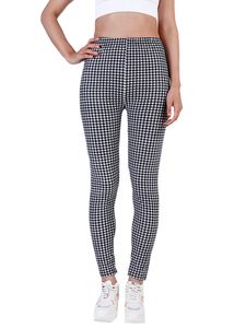 CHSDCSI Workout Pantaloni a matita spandex casual leggings a diamante bianco stampare donne donne elastiche in poliestere.