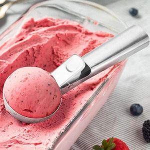 Spoons 1pc Scooper gelato in acciaio inossidabile Multifunzionale cucchiaio di frutta a sfera per anguria