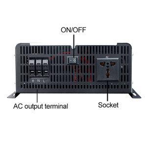 12000W 10000W Pure Sine Wave Inverter 10KW 5KW 12V 24V 48V till 110V 120V 220V Bärbar laddare Solar Off Grid Power Car Inverters