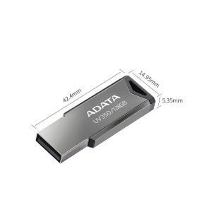 Adata Original 3,2 100 MB/s 32 GB 64 GB 128 GB Pen Drive Car THEAPER METAL Hög hastighet Krypterad nyckel U Disk Series UV350 USB för PC