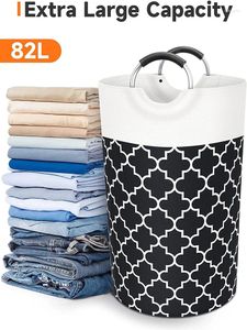 Laundry Bags Basket Washing Bin Clothes Bag Collapsible Tall With Handles For College Dorm Family