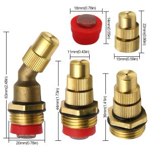 1/2 4 punti regolabile a atomizzazione a atomizzatore di spruzzatori di spruzzatore giardino teste di raffreddamento fogging di ugelli di nezzle irrigatori da giardino