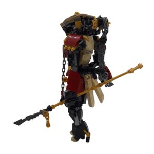 Moc mecha figür robot yapı taşları kiti Japonya Samurai Ronin Nobushi Warriors Vagrants Brickheadz Tuğla Model Diy Çocuk Oyuncaklar