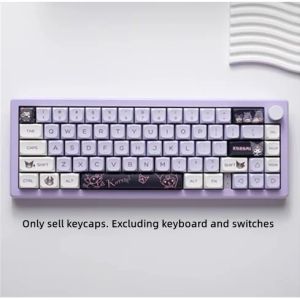 Аксессуары Kuromi Mac Keycap XDA Высота PBT Thermal Sublimation Cakecap, подходящая для 61/68/84/87/98/108 Клавиатуры