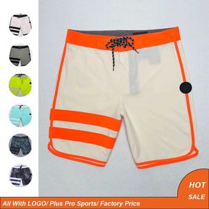 Erkek Şort Yeni Artı Boyut 28 38 Mens Çizgili Plaj Şortları Phantom Board Şortları Hızlı Kurutma Su Geçirmez Bermuda Sörf Yüzme Pantolonu Elastik Spandex J240409