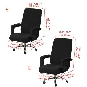 Office Chairs Deckungsabdeckung Spandex Gaming Stuhl Covers mit Arms Gamer Slipcover Stretch Sessektor 1Set Funda Silla Gaming