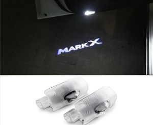 2pcs LED Araba Kapısı Hoş Geldiniz Lazer Projektör Logosu Mark X Reiz 2006-20143113971 için hayalet gölge ışık