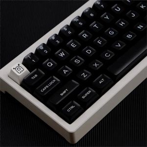 Keyboard 160 klawisze WOB SA Profil GMK Keycap Black White podwójne strzały PBT Keycaps dla mechanicznej klawiatury ISO Enter 7U SpaceBar GMK67 K500