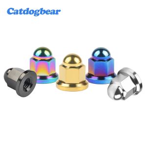 CATDOGBEAR 4st Titanium Dome Head Screw M6X1.0mm M8/M10X1.25mm Cap Nut för cykelmotorcykelbil