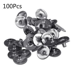 100 pcs langlebige Wachsekerker machen Metalldochthalter tragen Halter Tabs Werkzeughandwerk DIY