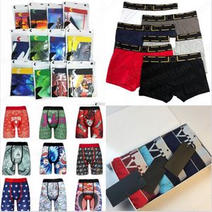 Sommermänner Unterwäsche Ethikaa Flat Angle Trendy Shorts Eis Seiden gedruckte Sport Schnell trockener Boden Plus Größe Shorts