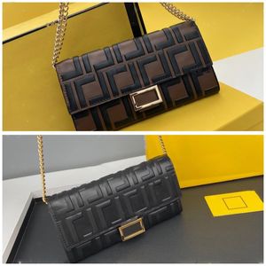 NEW letter pattern flip cover adjustable detachable shoulder strap luxury fashion cowhide one-shoulder portable diagonal bag men black.