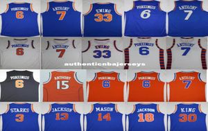 Basketball 6 KP Trikots 7 CA 3 John Starks 33 Patrick Ewing, Phil Jackson, Mark Jackson, College7015349