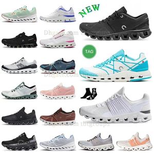 2024 Nya mönster Cloud Running Shoes Nova Z5 White Cyan Swift Monster Runner Vista Men Kvinnor Sneakers Roger Tennis Flyer Stratus Surfer Schuhe Dupe Outdoor Trainer