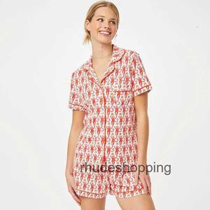 Kvinnor Sleepwear Preppy Monkey Pyjamas Set Women Y2K Clothel Collar Single Breasted Short Sleeve Shirt Top och 2000s Zpne