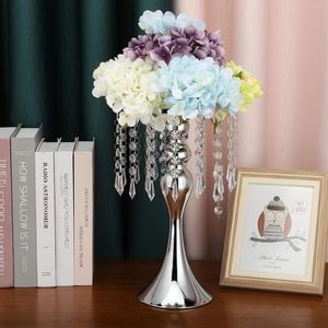 Ljusstakar står metall ljusstake blomma vas bord mittpiece evenemang rack bröllop dekoration heminredning