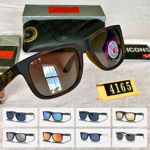 sunglasses Designer Raysband JUSTIN 4165 and R B 2140 Eyewear Polarized Sun glasses for Women Mens Universal Classic 100:100 Replica Original