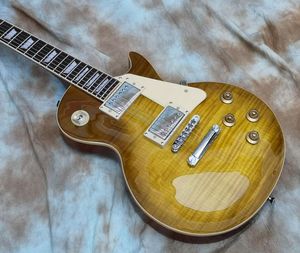 wysokiej jakości gitara elektryczna jednoczęściowa koła szyja wiązanie szyi nad progami brudne cytryny gitars8518069