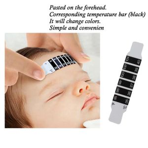 1 ~ 10 PCS Çocuk Alın Sıcaklığı Sticker Termometre LCD Dijital Ekran Sıcaklık Çıkartma Çocuklar için Bebek Bakım Araçları