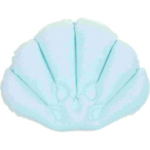 Mjuk uppblåsbar badkudde för huvud, nacke och axelstöd i slumpmässig färg