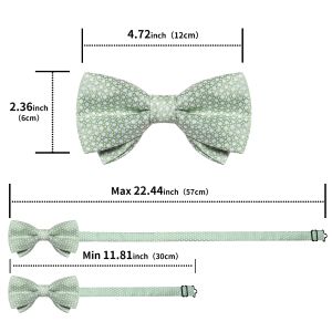 Elegant Adjustable Pre-tied Bow Ties for Men Wedding Prom Tuxedo Accessories Bowknot Handkerchief Cufflinks Groom Accessories