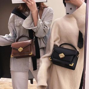 Bag Luxury Handbag Vintage Fashion Tote 2024 High Quality PU Leather Women's Designer Lock Shoulder Messenger Bags