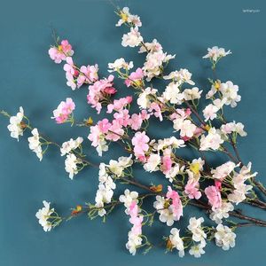 Decorative Flowers Artificial Cherry Flower Plum Blossoms Home Bedroom Decoration Wedding Festival Party Fake Branch