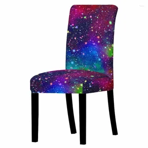 Pokrywa krzesełka Elastic Universe Starry Sky Print Drech Home Decor 3D drukowane Akcesoria do salonu Protektor