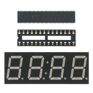 1PCS DIY obrotowy moduł wyświetlacza LED Alarm Electronic Digital Clock Kit 51 SCM Learning Board 5V DS1302