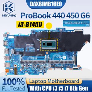 Motherboard For HP ProBook 440 450 G6 Notebook Mainboard DAX8JMB16E0 L44883 L44884601 L44885601 L44881601 I3 I5 I7 8th Laptop Motherboard