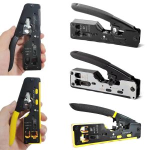 All In One RJ45 Pliers Crimper Cat5 Cat6 Cat7 Network Tools RJ45 Ethernet Cable Stripper Pressing Clamp Tongs RJ45 Lan Hand Tool