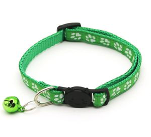 Easy Wear Cat Dog Collar med Bell Justerbar Buckle Dog Coll Cat Puppy Pet Supplies Accessories Small Dog Cat Safety Collar VT04957857